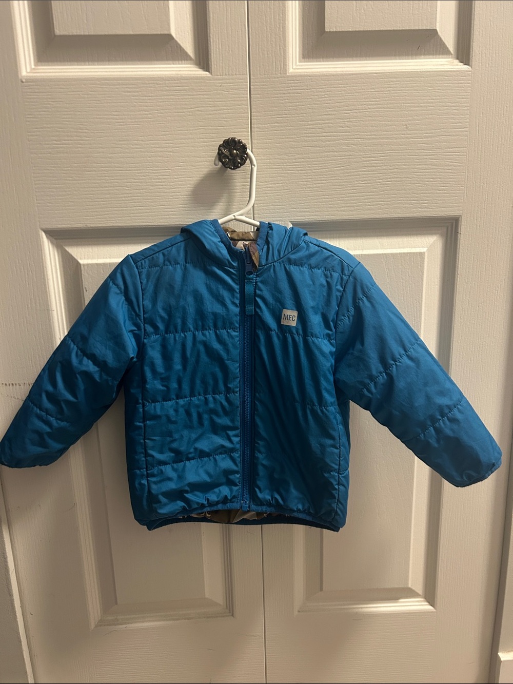 MEC Kids Teal-Blue Puffer Jacket with Hood